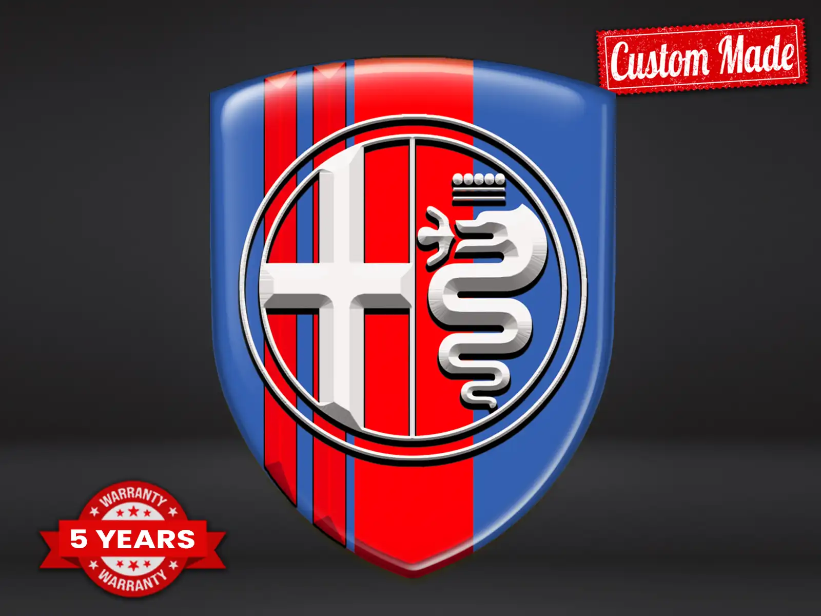 Alfa Romeo Pegatina Puerta Automática Resistente Limitada Alta Calidad
